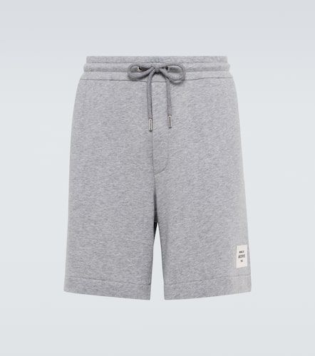 Shorts in misto cotone con ricamo - Moncler - Modalova