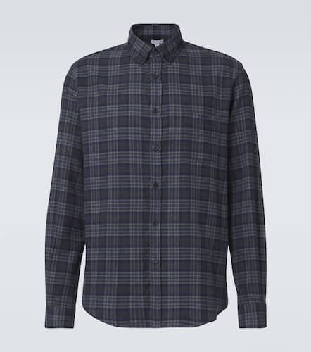 Checked cotton flannel shirt - Sunspel - Modalova