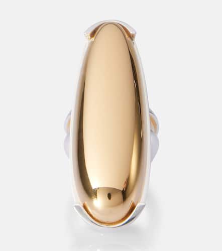 Anillo Ellipse Large de plata de ley bañada en oro de 18 ct - Bottega Veneta - Modalova