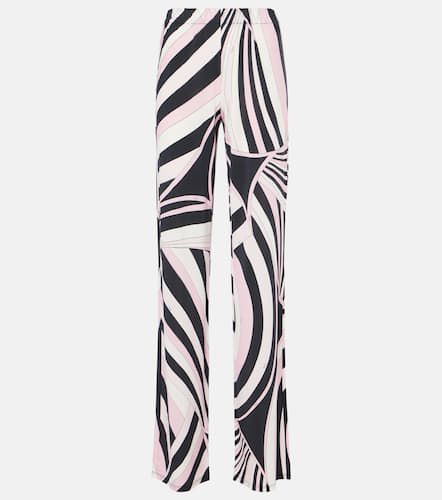 Iride jersey satin straight pants - Pucci - Modalova