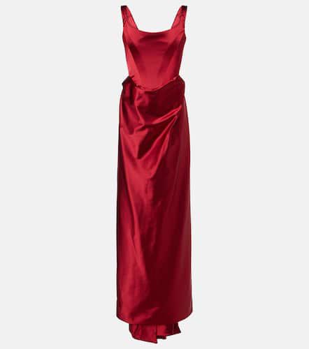 Camille draped crêpe satin bustier gown - Vivienne Westwood - Modalova