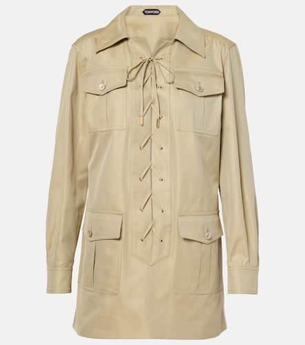 Safari cotton and silk T-shirt - Tom Ford - Modalova