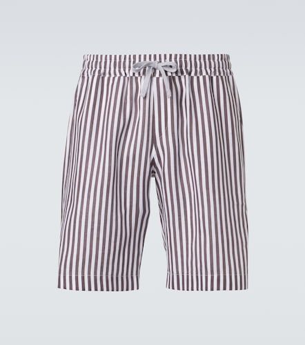 Fedeli Shorts in lino a righe - Fedeli - Modalova