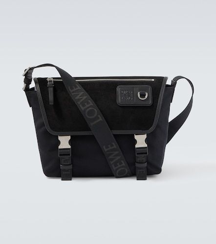 Borsa a tracolla Flex Medium in canvas e suede - Loewe - Modalova