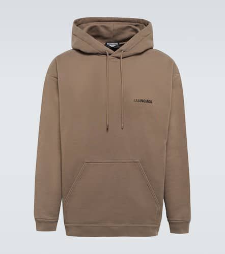 Sudadera con capucha de algodón con logo - Balenciaga - Modalova