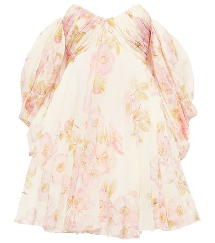 Off-shoulder floral silk minidress - Giambattista Valli - Modalova