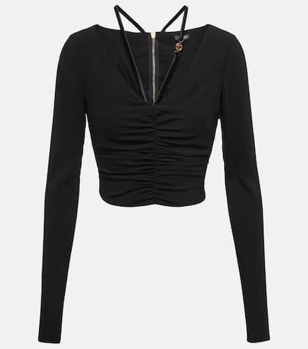 Versace Ruched crop top - Versace - Modalova