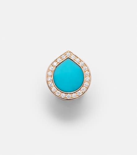 Antifer 18kt rose single earring with turquoise and diamonds - Repossi - Modalova