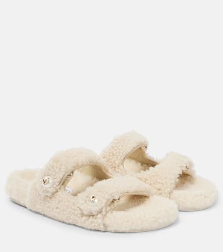 Sandalen Fayence aus Shearling - Jimmy Choo - Modalova