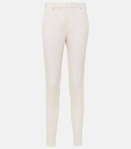 Versace High-rise wool slim pants - Versace - Modalova