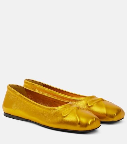 Ballerinas Little Bow aus Metallic-Leder - Marni - Modalova