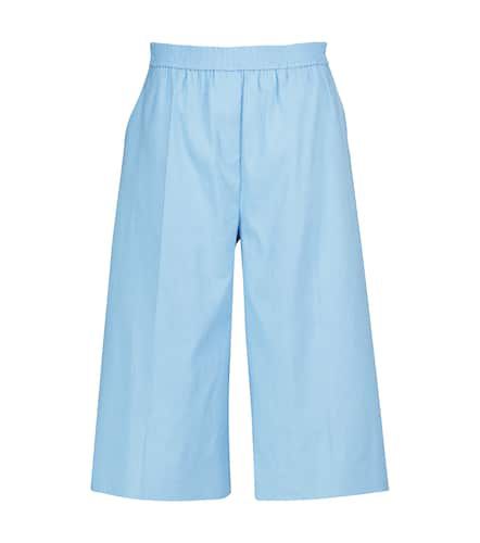Tan linen and cotton Bermuda shorts - Joseph - Modalova