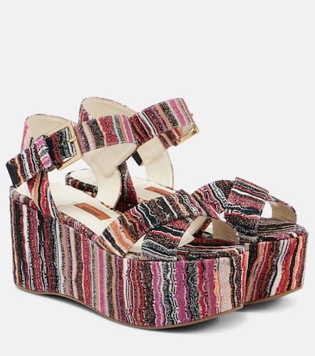 Sandalias con plataforma Julia de raschel - Missoni - Modalova