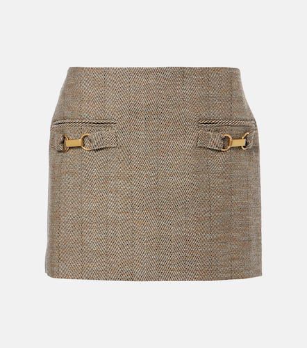 Herringbone wool-blend miniskirt - Stella McCartney - Modalova