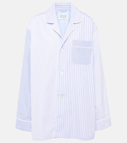 Camicia oversize in cotone a righe - Maison Margiela - Modalova