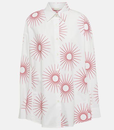 Printed cotton poplin shirt - Dries Van Noten - Modalova