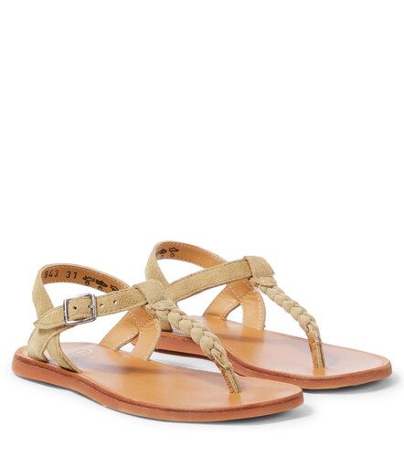 Plagette Antic suede sandals - Pom d'Api - Modalova