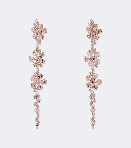 Orecchini pendenti floreali con cristalli - Simone Rocha - Modalova