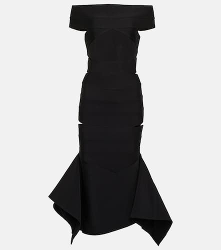 Off-shoulder knit midi dress - Alexandre Vauthier - Modalova