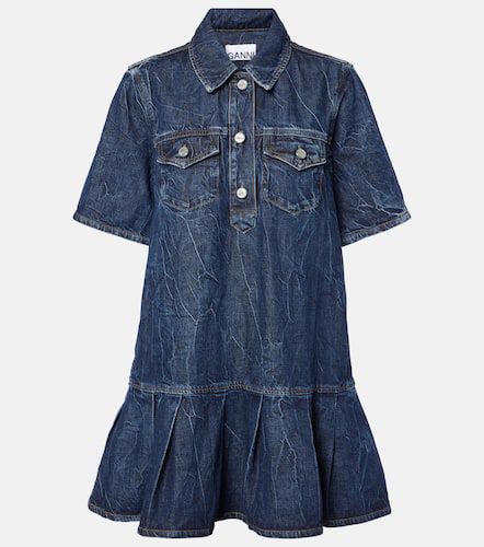 Ganni Vestido corto en denim - Ganni - Modalova