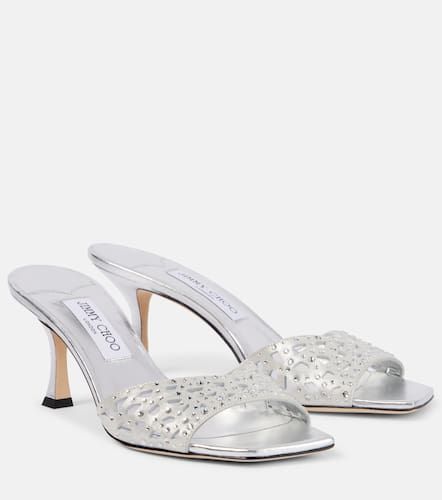 Verzierte Pantoletten Skye 70 aus Satin - Jimmy Choo - Modalova