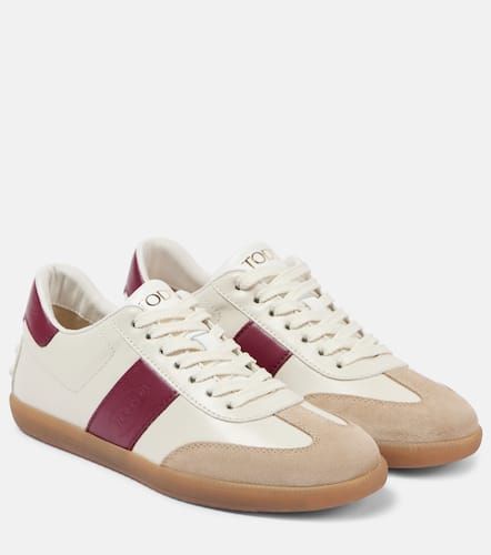 Tabs suede-trimmed leather sneakers - Tod's - Modalova