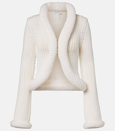 Alaia Padded wool-blend cardigan - Alaia - Modalova