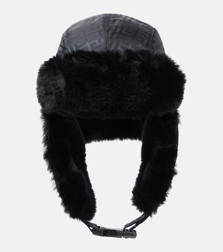 Balmain Mütze mit Faux Fur - Balmain - Modalova