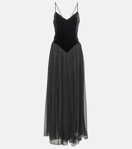 ChloÃ© Velvet and silk maxi dress - Chloe - Modalova