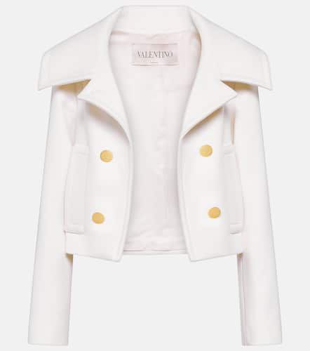 Cropped wool and cashmere jacket - Valentino - Modalova
