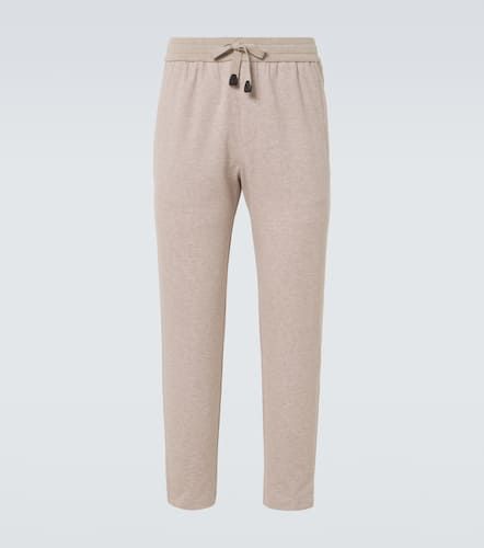 Cotton-blend jersey sweatpants - Brioni - Modalova