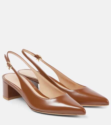 Leather slingback pumps - Gianvito Rossi - Modalova