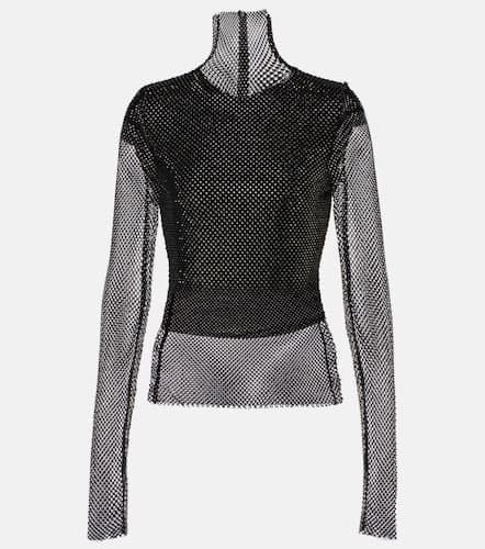 Crop top Valdai de rejilla adornado - Sportmax - Modalova