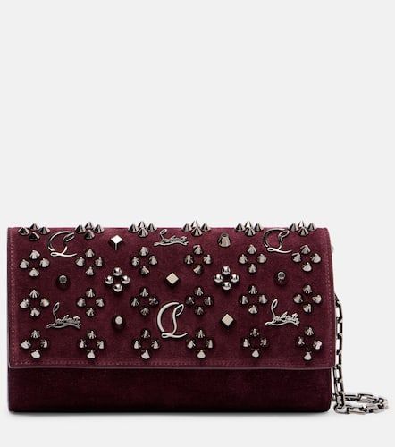 Paloma studded suede wallet on chain - Christian Louboutin - Modalova