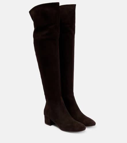 Overknee-Stiefel Rolling aus Veloursleder - Gianvito Rossi - Modalova