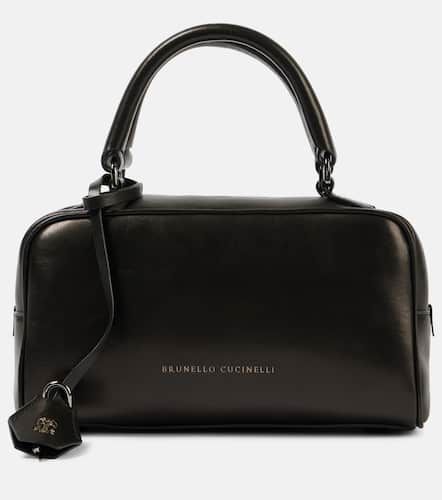 Borsa Mini in pelle con logo - Brunello Cucinelli - Modalova