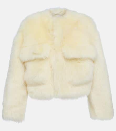 Chaqueta cropped de borrego - Bottega Veneta - Modalova