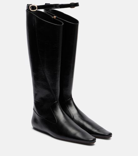 Twisted leather knee-high boots - Tory Burch - Modalova