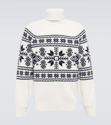 Jacquard turtleneck cashmere sweater - Brunello Cucinelli - Modalova