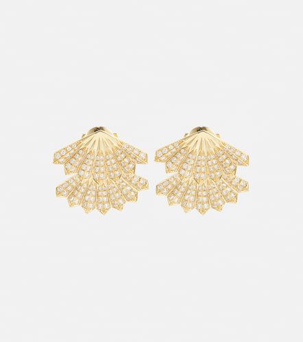 Fan 18kt earrings with diamonds - Anita Ko - Modalova