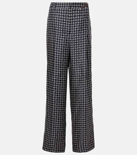 Prada Gerade Hose aus Seiden-Twill - Prada - Modalova