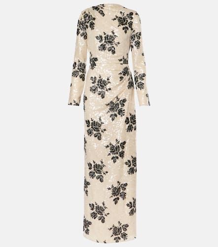 Erdem Sequined floral draped gown - Erdem - Modalova