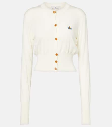 Cardigan cropped Bea in lana e seta - Vivienne Westwood - Modalova