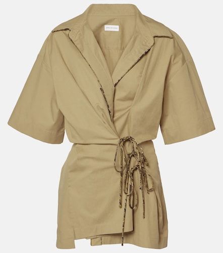 Camisa de sarga de algodón - Dries Van Noten - Modalova