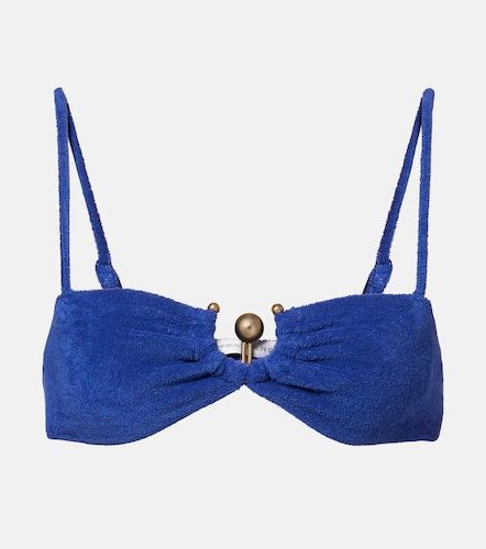 Cotton-blend terry bra top - Christopher Esber - Modalova