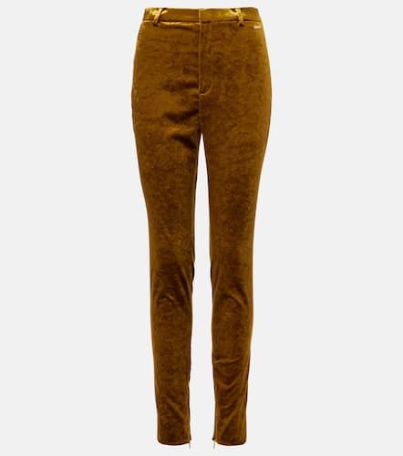 Pantalones tapered de terciopelo - Gucci - Modalova