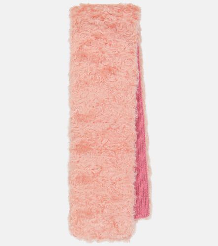 Mohair, cotton and virgin wool scarf - Miu Miu - Modalova