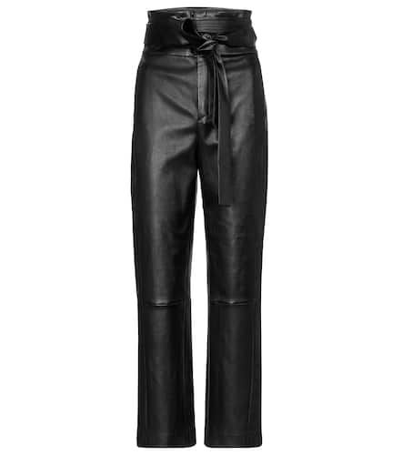 Katousha belted leather pants - Stouls - Modalova