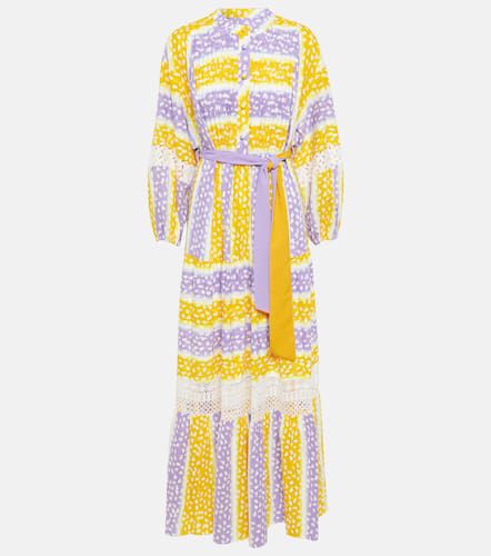 Vestido largo de algodón bordado - Diane von Furstenberg - Modalova