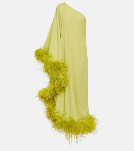 Ubud feather-trimmed gown - Taller Marmo - Modalova